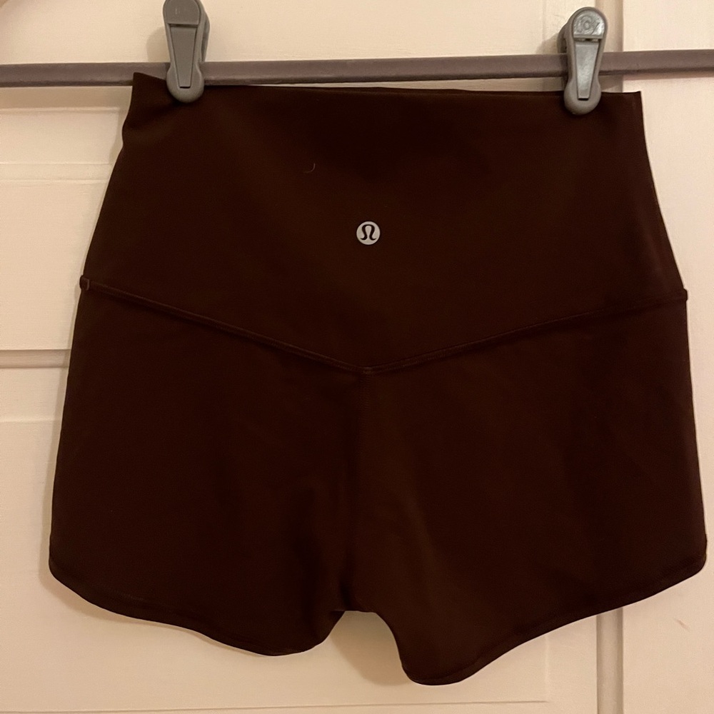 lululemon athletica Dark Brown Athletic Shorts 2”